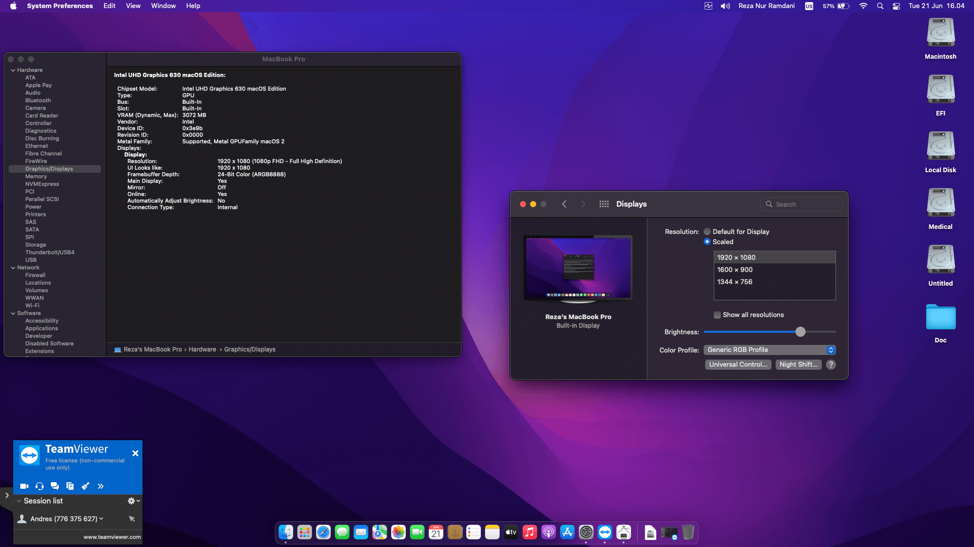 MSI Gaming GL63 8SD 437ID [CoffeeLake   Intel UHD 630 + PS2 SMBUS]   OpenCore 3